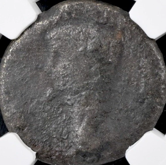 Emperador Romano Claudio I 41-54AD Antigua Moneda NGC Genuina Certificada Dupondio Foto 2 de 4