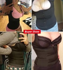 Zipper Cincher Corset -Women Waist Trainer Push Up Vest Tummy Girdle Body Shaper
