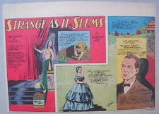 Strange As It Seems: Queen Sheba, President Lincoln's Wife by Hix from 2/25/1945