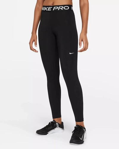 Neu Nike Pro Mesh-Panel Legging Tight Trainingshose CZ9779-010