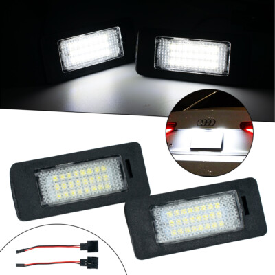 2 x LED Kennzeichenbeleuchtung Kennzeichenleuchten für Audi A1 A3 A4 A5 A6 Q7,TT