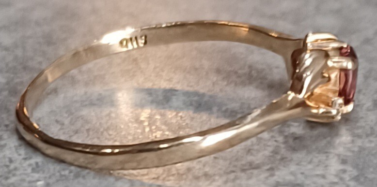 10kt. Solid Yellow Gold Ruby & Diamond Ladies Rin… - image 5