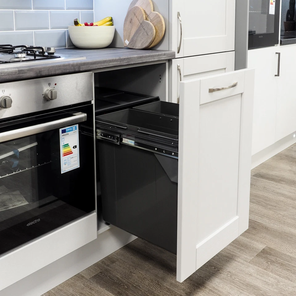 Integrated Soft Close Pull Out Kitchen Waste & Recycling Bin for 500mm Cabinet - Image 3 of 4