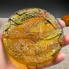 Vintage Amber Yellow  Blenko Glass Fish Suncatcher Paperweight