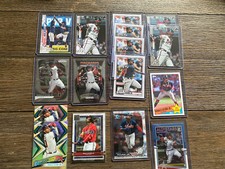 Ronald Acuna Atlanta Braves 16 Card Baseball Lot Topps Chrome Bowman Prizm Optic