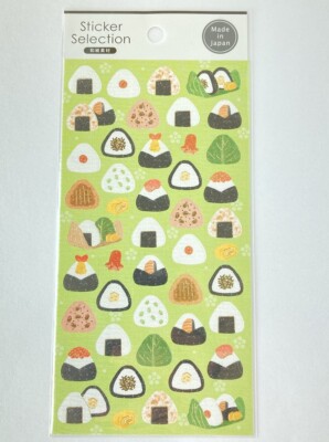 Sticker Selection ONIGIRI Japanese Paper Material Decoration Stationery washi