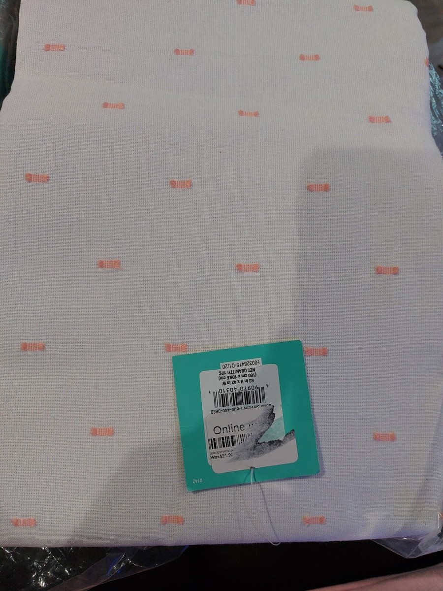 00 Pillowfort Blackout Clipped Dot Curtain Panel 63 X 42 Pink
