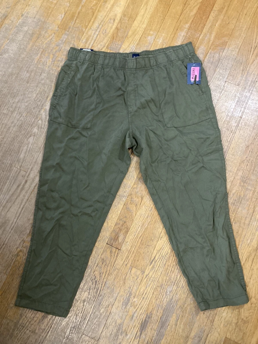 Gap NWT XXL Women s Pull On Tencel Pant Olive Night eBay