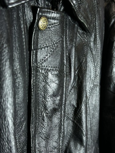 *RARO* Chaqueta de Colección Años 90 Cuero y Retazos Soul De Gran Tamaño - Imagen 9 de 24