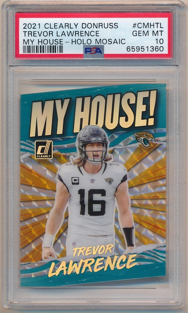 Trevor Lawrence Panini Clearly Donruss My House #CMHTL Holo Mosaic