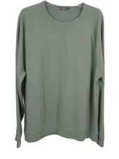 NWOT MEMBERS MARK Pullover Sweatshirt Men Size XL Green Crew Neck French Terry