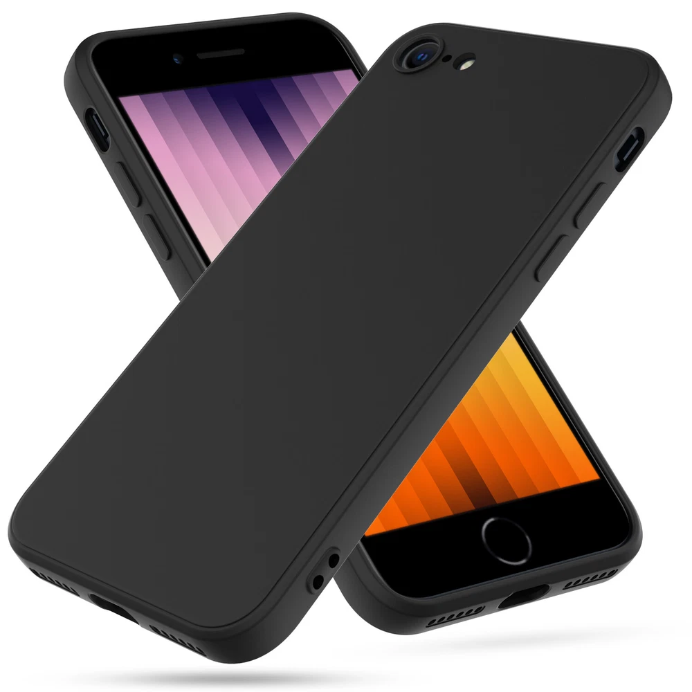 Phone Case For iPhone 7 8 SE 2nd 3rd 2022/2020 Liquid Silicone Screen Protector Phone Case For iPhone 7 8 SE 2nd 3rd 2022/2020 Liquid Silicone Screen Protector