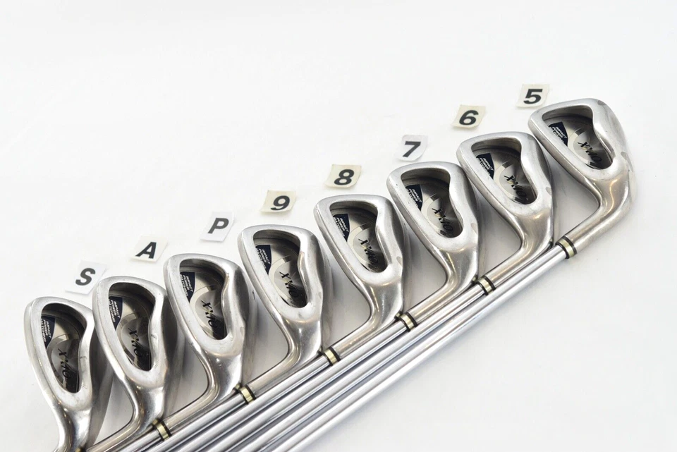 8pcs Dunlop XXIO 5-6-7-8-9-P-A-S PW AW SW RH Irons NSPRO 950GH S Stiff 4th 2006 - Image 2 of 4