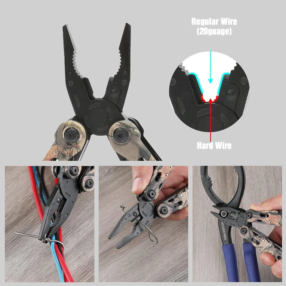 Multi-tool - 13 in 1 Multi Function Pliers - Folding Pocket Tool with Sheath,...