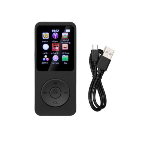 Black MP3 Player Bluetooth 5.0 HiFi Lossless Sound FM Radio Voice Recorder NEW - Foto 4 di 14
