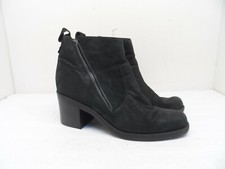 Crown Vintage Women's Astalema Heeled Side Zip Ankle Bootie Black Size 8.5M