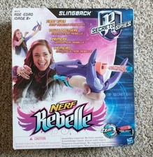 Nerf Rebelle Secrets  Spies SLINGBACK Dart Blaster Hasbro 2015 SEALED  NEW