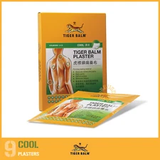 9 Patches TIGER BALM 10cm x 14cm PLASTER COLD COOL