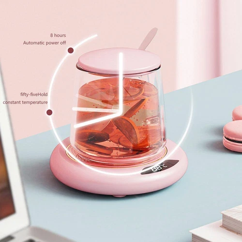 1 Pack Cup Mug Warmer Auto Thermostat Coffee Tea Milk Heater Pad for Office Home - Picture 4 of 11