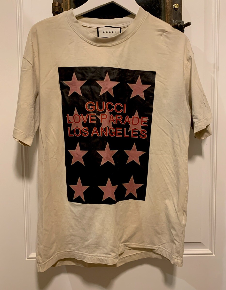 GUCCI LOVE PARADE LOS ANGELES Tシャツ Gucci Love Parade Los Angeles Print T-Shirt Size M | eBay