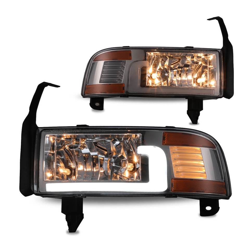 Full LED DRL Headlights Fit 19942001 Dodge Ram 1500 2500 3500 Front