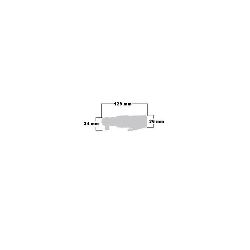 3/8" Druckluft Mini-Ratschenschrauber mit Bit-Einsatz,  27Nm, Baulänge: 120mm - Bild 2 von 6