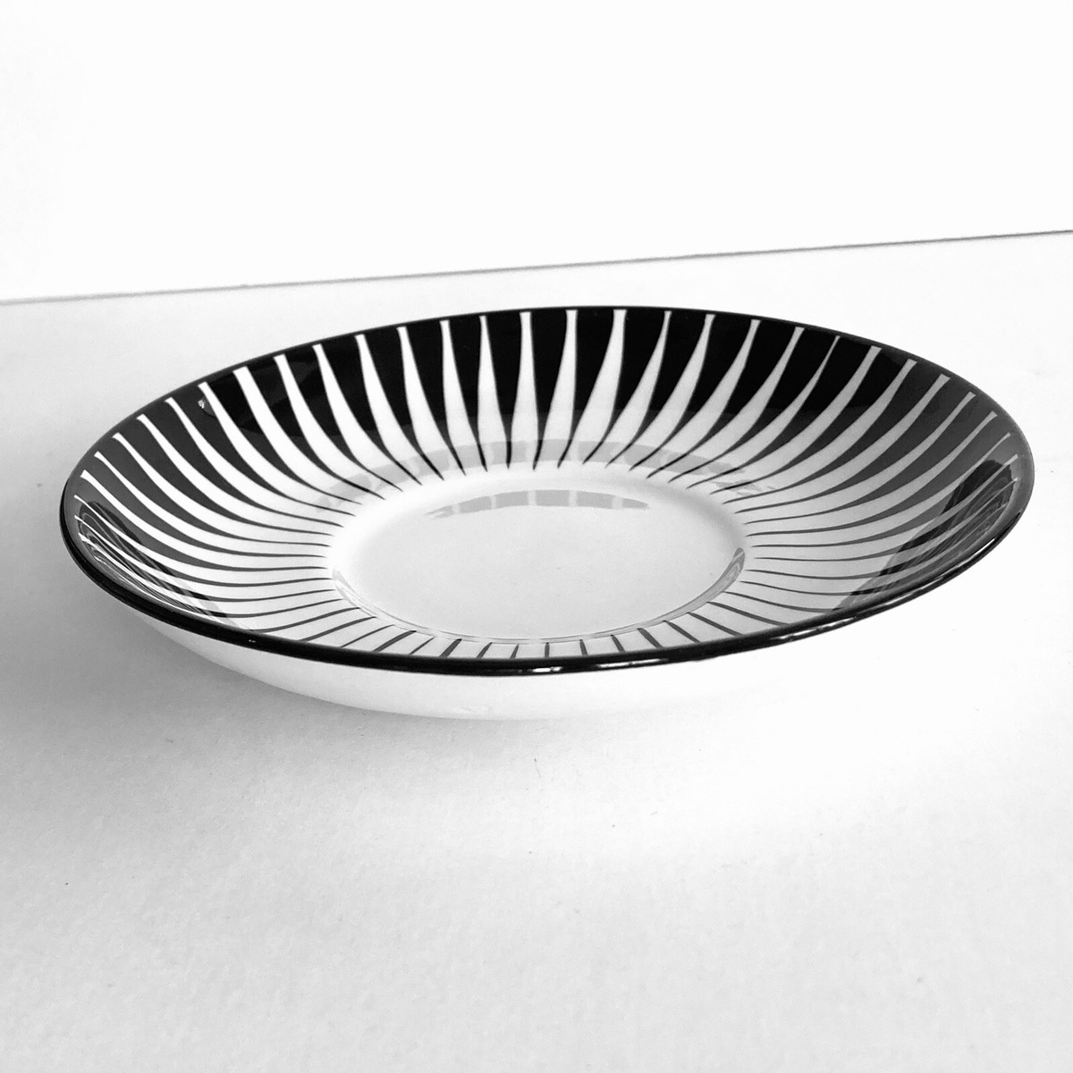 ARABIA - Upsala ekeby ハリネズミ Mint 1955 Upsala-Ekeby Zebra Saucer Swedish Ceramics Gefle