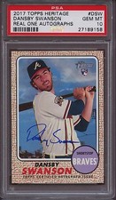 2017 Topps Heritage Real One Autographs Dsw Dansby Swanson PSA 10 Gem Auto RC