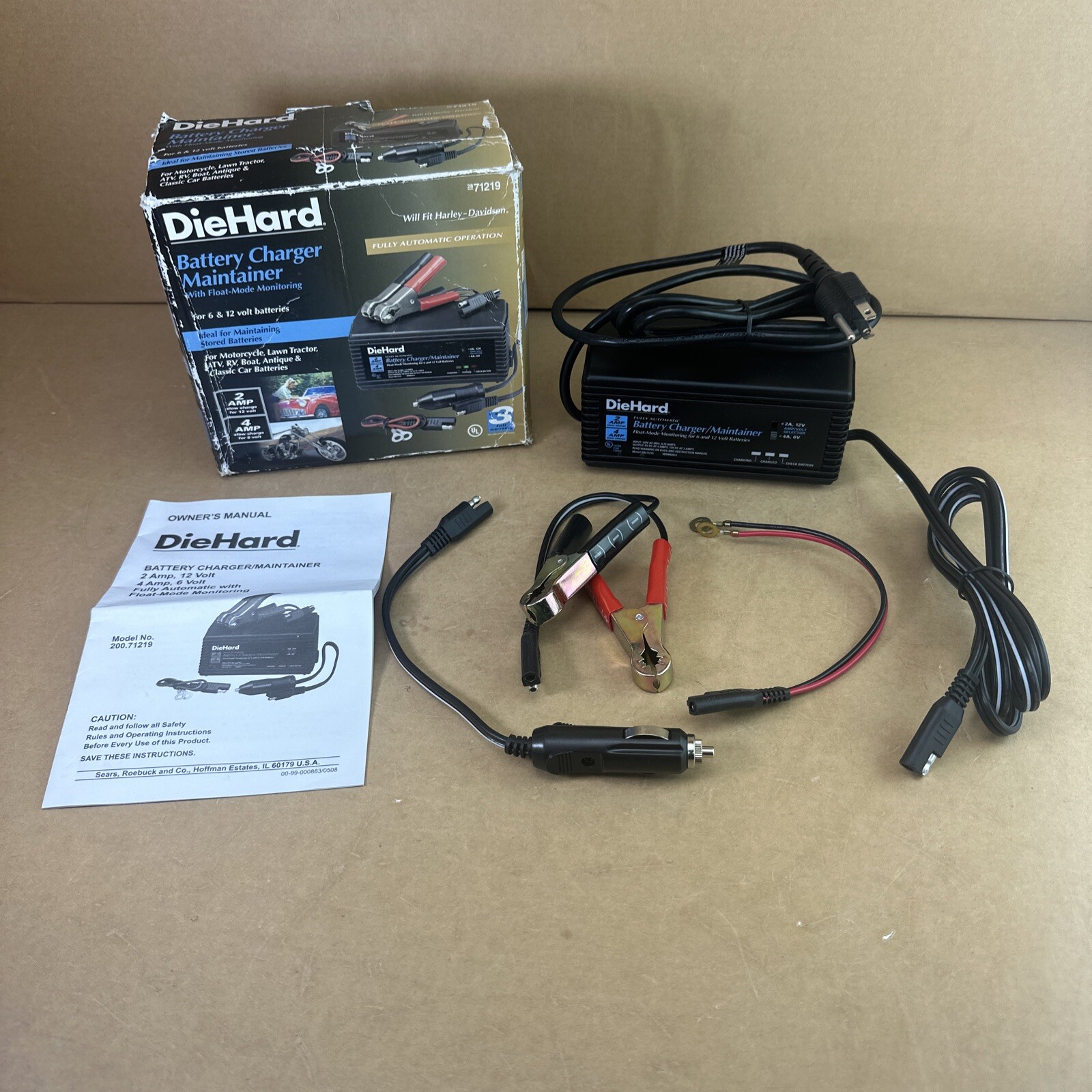 DieHard Battery Charger Maintainer Model 28 71219 NEW Open Box eBay