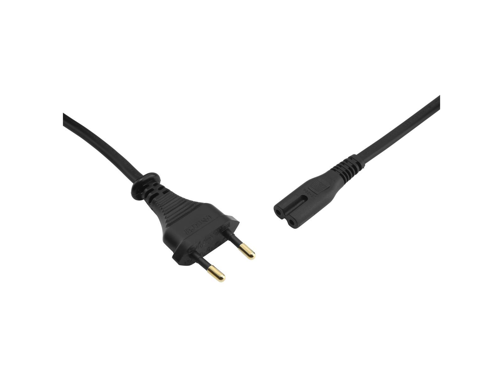 Thumbnail - Oehlbach Powercord C7 Schwarz 3m Stromkabel