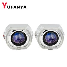 2.5 H1 Blue Bi Xenon Hid Projector Lens Led Angel Eyes Headlight Retrofit Drl 2.5 H1 Blue Bi Xenon Hid Projector Lens Led Angel Eyes Headlight Retrofit Drl