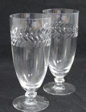 Tiffin Franciscan Laurel Wreath Set of Two Iced Tea Glasses