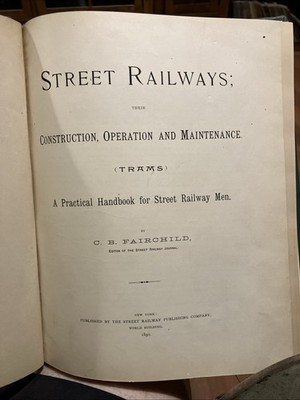 Straßeneisenbahnen: Bau, Betrieb & Wartung 1892