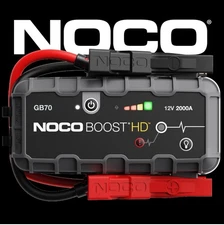 NOCO Boost HD GB70 2000A 12V UltraSafe Portable Lithium Battery Jump Starter