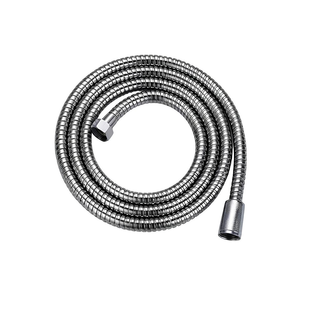 Tuyau de douche 2,5m Avizar en PVC argenté avec joints inclus