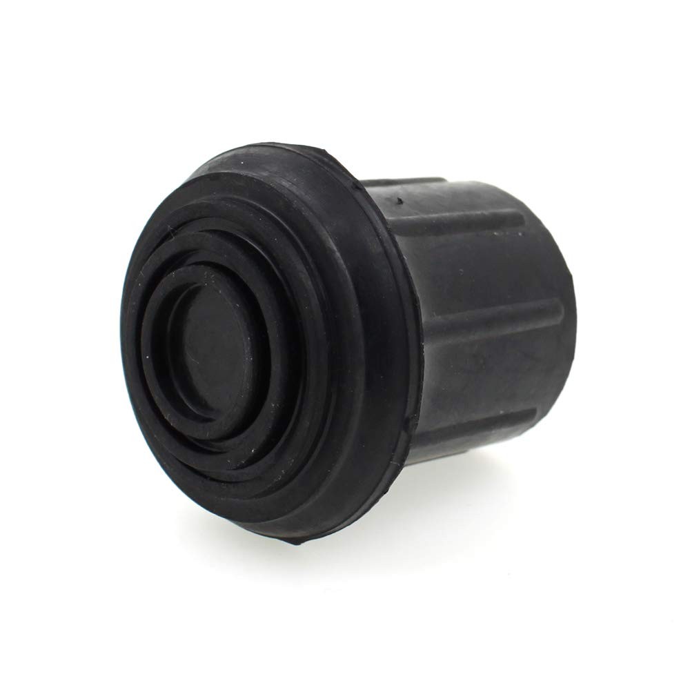 (Pack of 4) 25mm Rubber Feet Ferrules Caps for Steps Ladders by Black