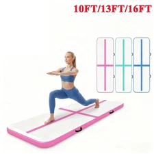 10/13/16FT Air Tumble Track Inflatable Training Home Gymnastics Gym Yoga Mat