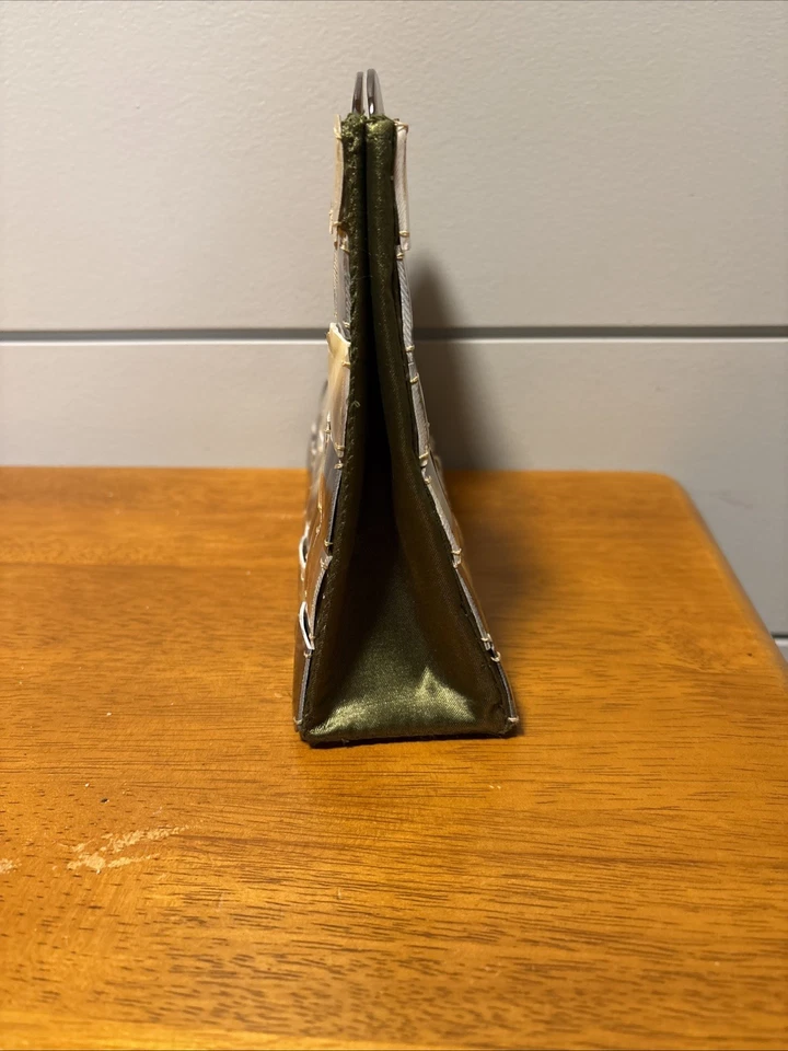 Bolso de mano vintage madreperla bolso sin asas cuerno natural asas caparazón de tortuga Foto 3 de 4