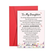 Valentines Card for Daughter Gifts from Mom Valentines Gifts for Her Daughter...