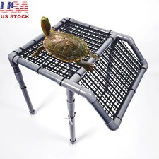 Large Turtle Basking Platform W/ Climbing Ramp  Suction Cups Aquatic Tanks New