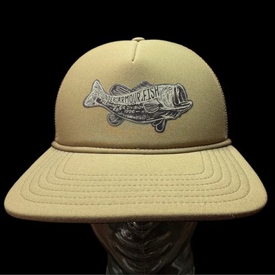 Under Armour Fish Mesh Back Baseball Cap Tan Hat