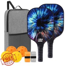 USAPA Approved Fiberglass Pickleball Paddles Set