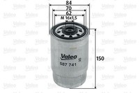 NEU - Valeo 587741 Kraftstofffilter FüR Hyundai KIA