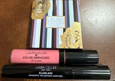 Laura Geller 3 Piece Makeup Set New Mascara Lip Eyeshadow