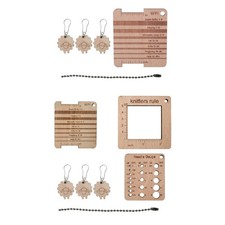 Knitting Needle Gauge Knitting Yarn Gauge Knitting Ruler Tool Set