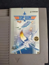 Top Gun NES Nintendo Entertainment System 1987 Video Game Complete W/Box 5 Screw
