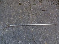 RUTENAUFLAGE: Angelrutenhalter, aus Metall, mit Bodenspiess, ausziehbar