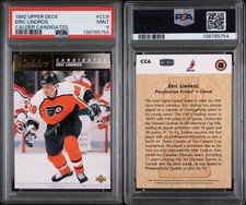 1992 UPPER DECK ERIC LINDROS #CC6 CALDER CANDIDATES PSA 9 MINT INSERT