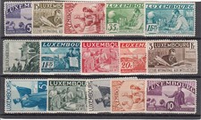 Luxembourg - Courrier 1935 Yvert 259/73 * Mh