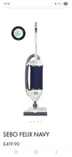 Sebo Felix ET-1 Vacuum Cleaner 700W White/Navy.tools. New Hose & New Box Bags